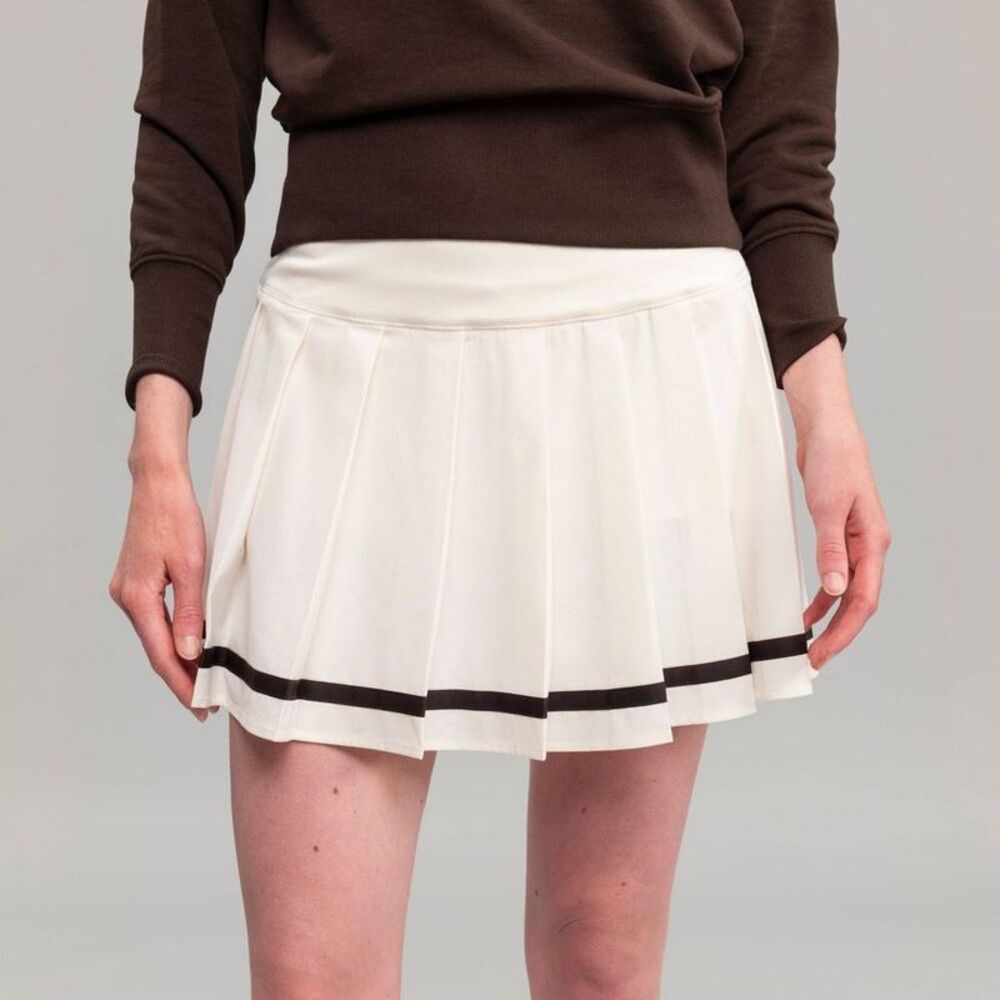 Richer Poorer Women's 14" Pleated Golf Skort - Cream XL